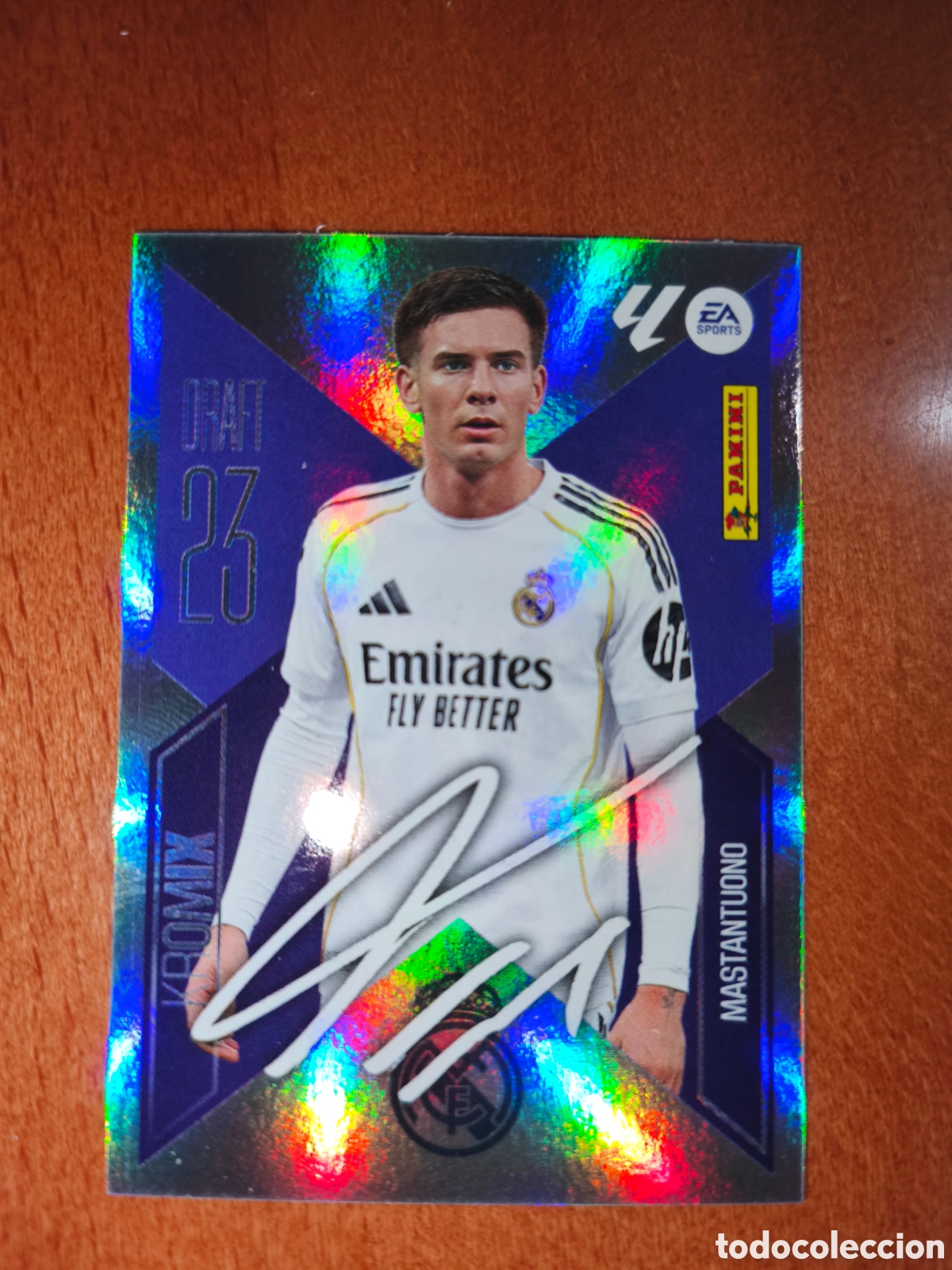 Cromos de f&uacute;tbol: Mastantuono n&deg;K16 DRAFT 23 KROMIX liga este 26/27 Real Madrid
