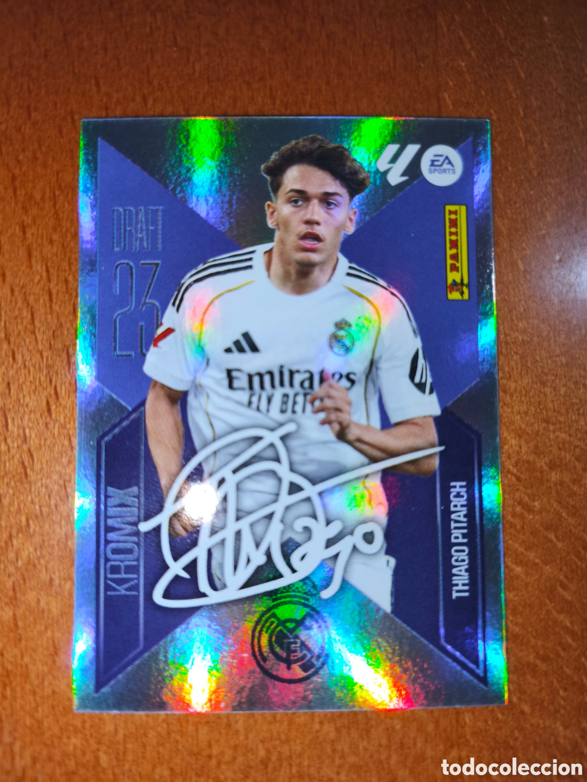 Cromos de f&uacute;tbol: Thiago Pitarch n&deg;K22 DRAFT 23 KROMIX liga este 26/27 Real Madrid