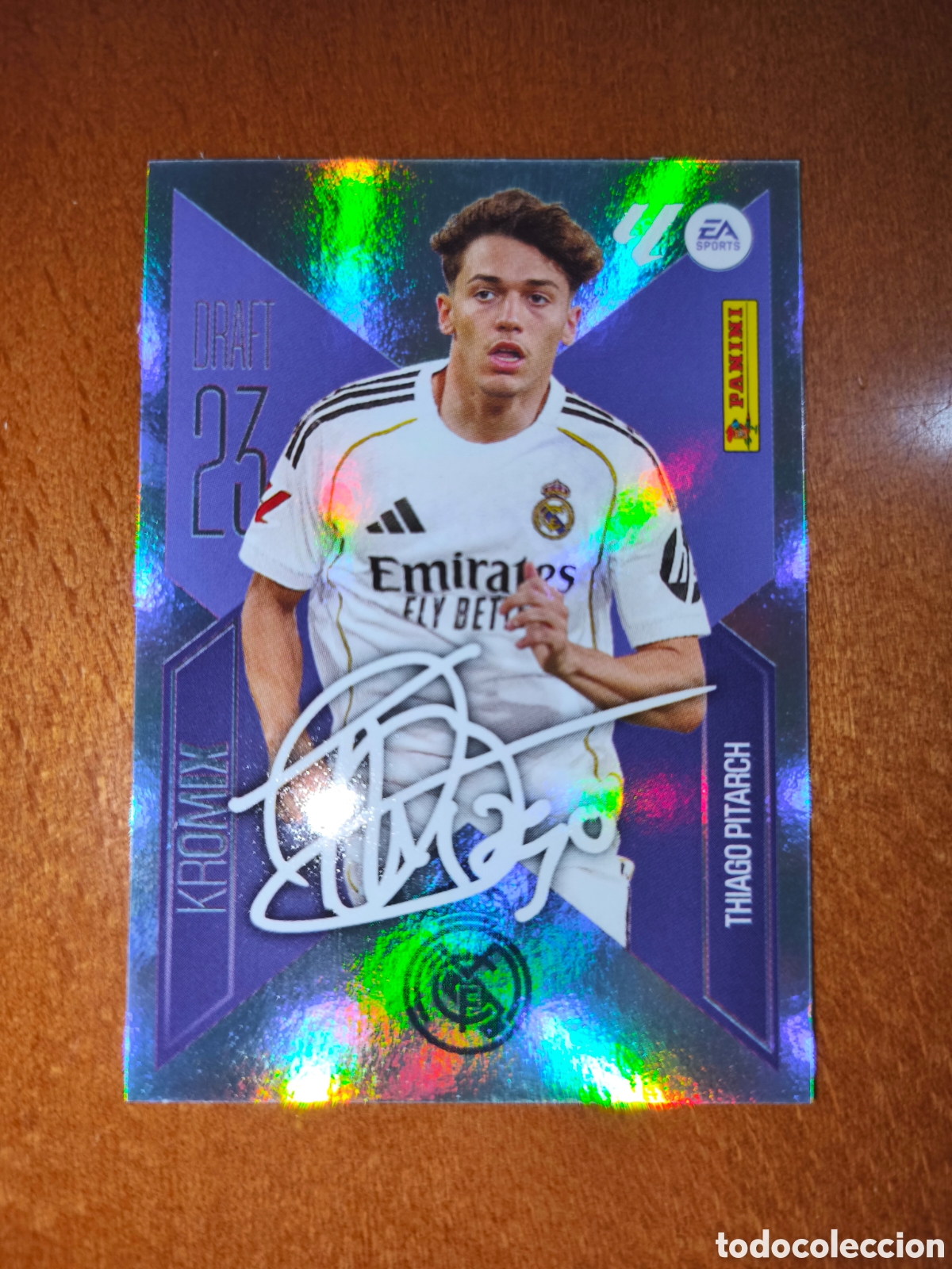 Cromos de f&uacute;tbol: Thiago Pitarch n&deg;K22 DRAFT 23 KROMIX liga este 26/27 Real Madrid