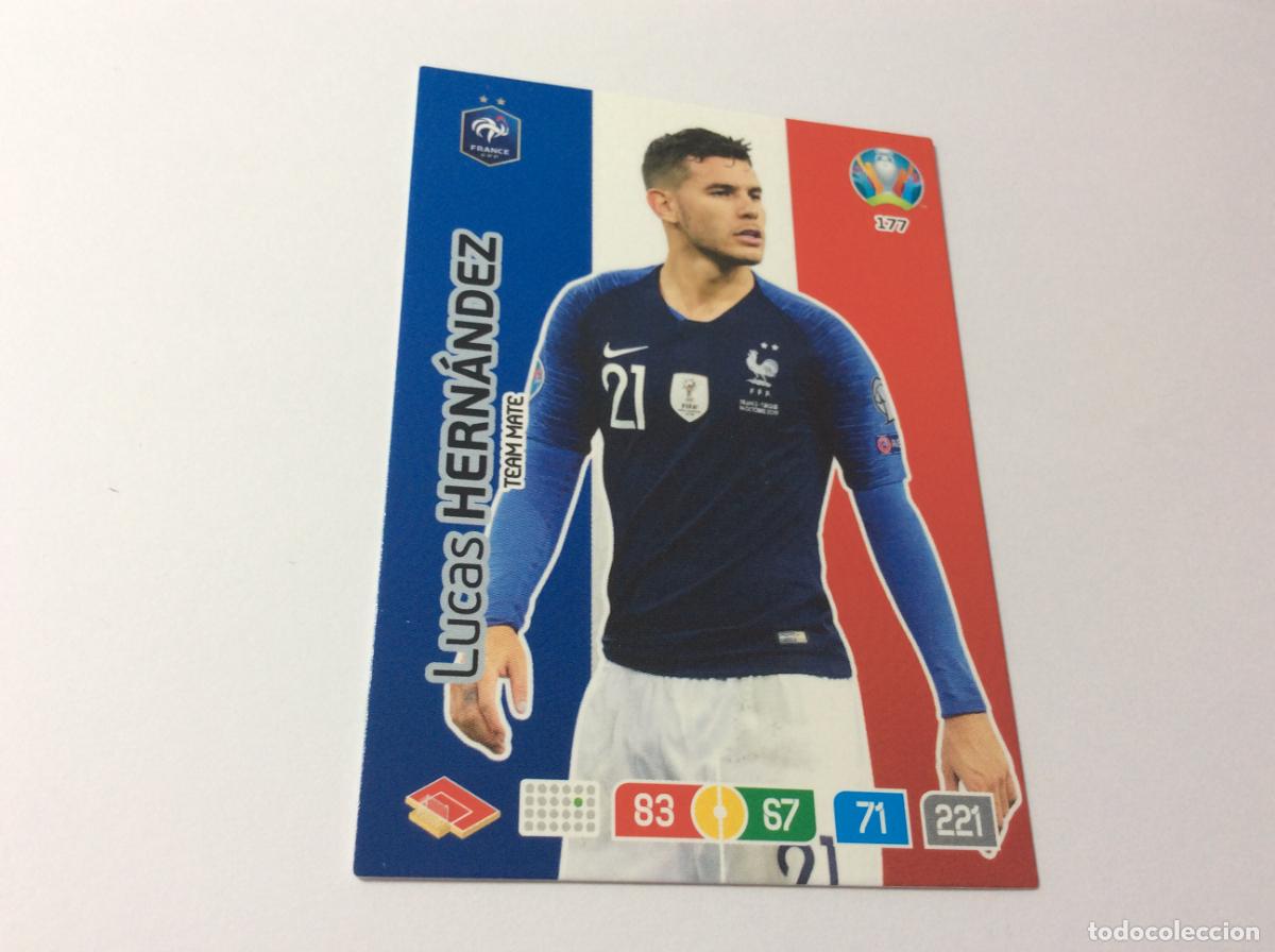 Cromos de f&uacute;tbol: 177 Lucas Hern&aacute;ndez Francia UEFA Euro 2020 Preview Adrenalyn XL Panini