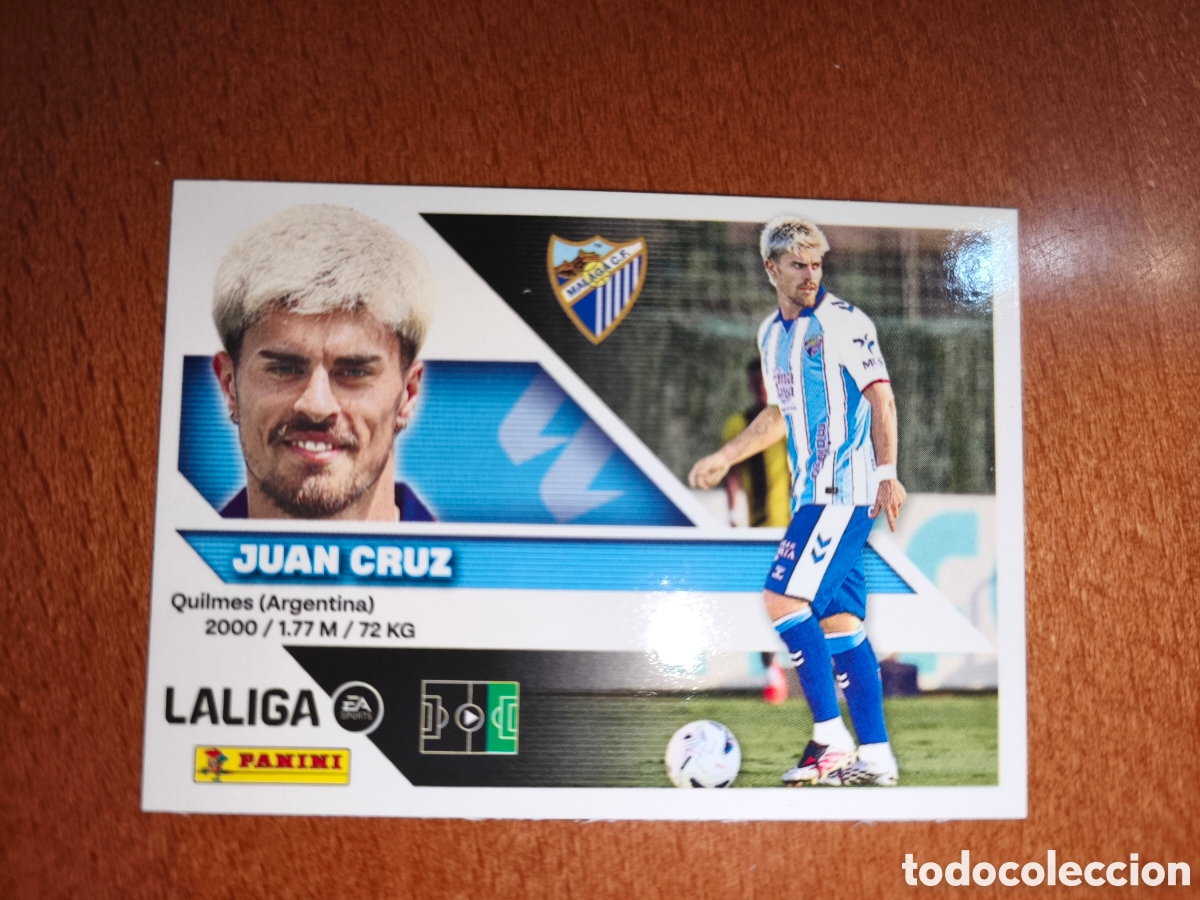 Cromos de f&uacute;tbol: Juan Cruz fichaje n&deg;11 liga este 26/27 M&aacute;laga