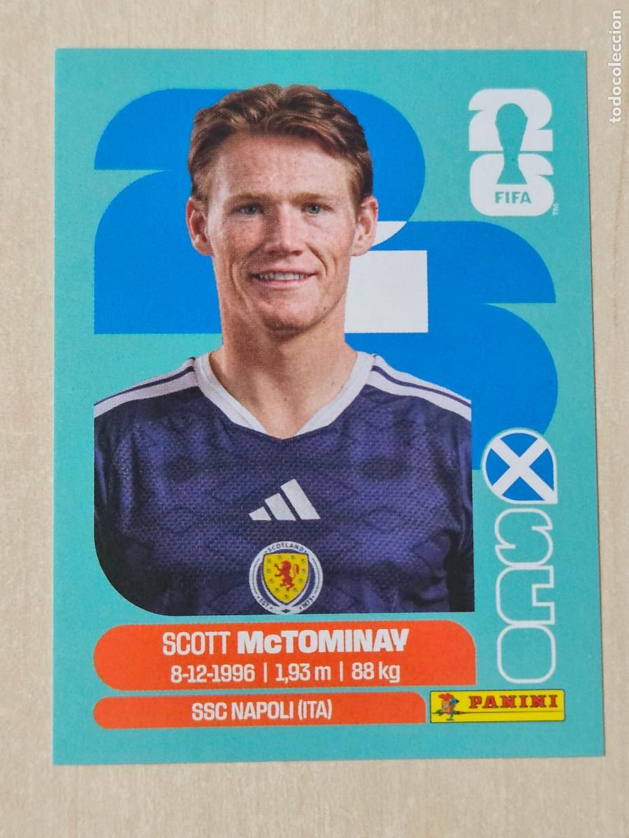 Cromos de f&uacute;tbol: CROMO SCO11 SCO 11 SCOTT MCTOMINAV ESCOCIA - MUNDIAL FIFA WORLD CUP 2026 STICKER PANINI SIN PEGAR