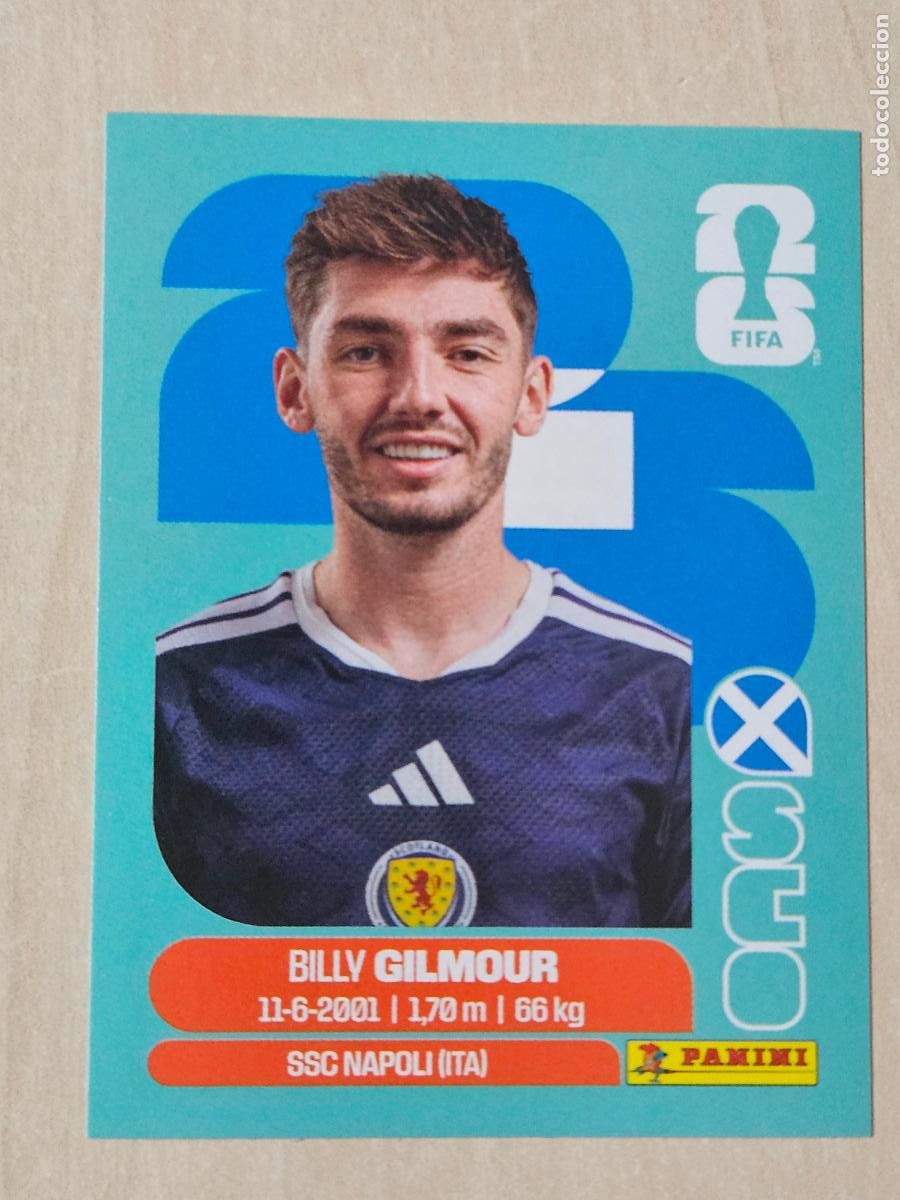 Cromos de f&uacute;tbol: CROMO SCO12 SCO 12 BILLY GILMOUR ESCOCIA - MUNDIAL FIFA WORLD CUP 2026 STICKER PANINI SIN PEGAR