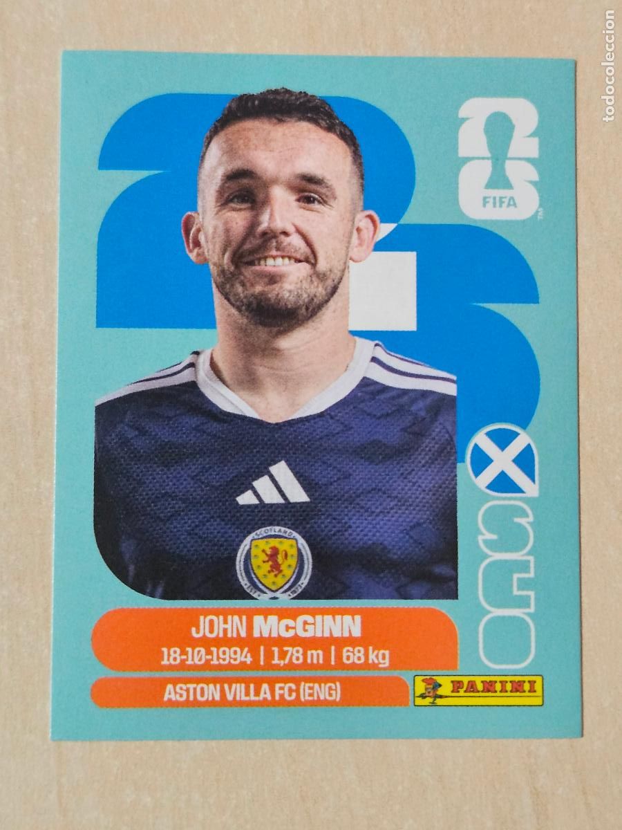 Cromos de Futebol: CROMO SCO17 SCO 17 JOHN MCGINN ESCOCIA - MUNDIAL FIFA WORLD CUP 2026 STICKER PANINI SIN PEGAR