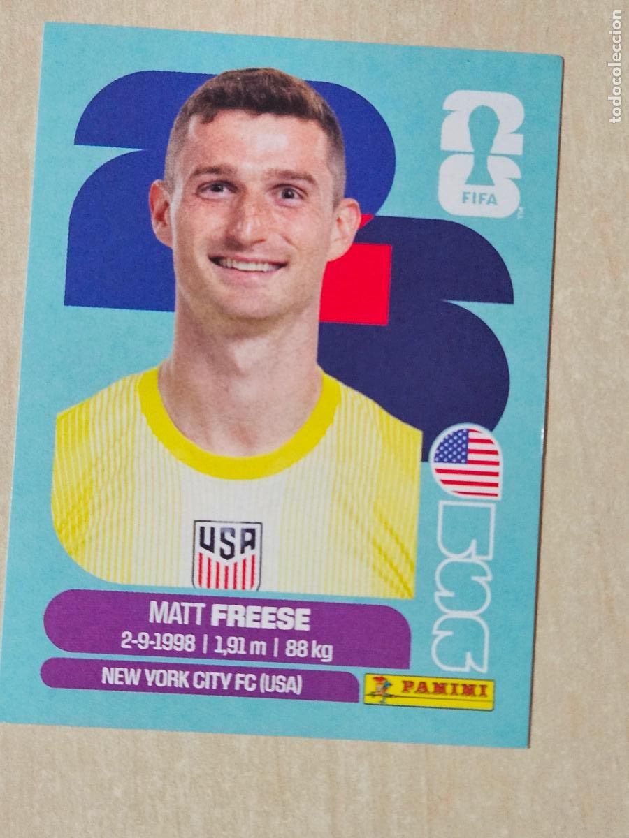 Football Stickers: CROMO USA2 USA 2 MATT FREESE EEUU - MUNDIAL FIFA WORLD CUP 2026 STICKER PANINI SIN PEGAR