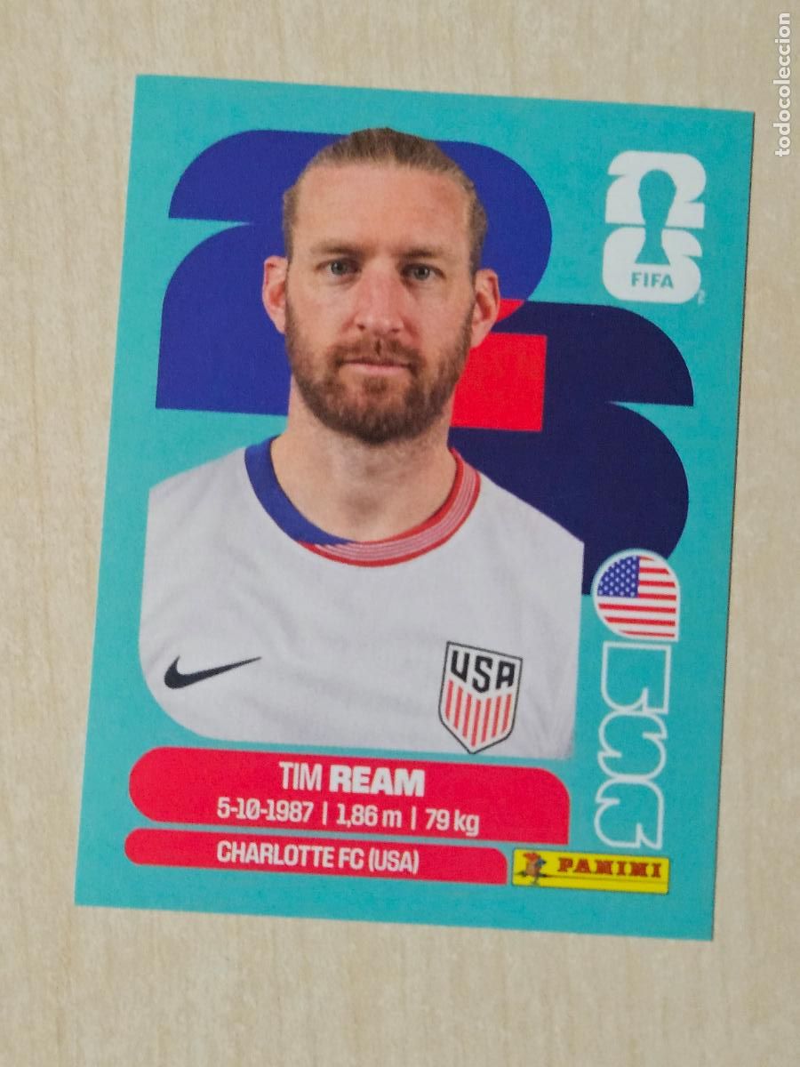 Football Stickers: CROMO USA4 USA 4 TIM REAM EEUU - MUNDIAL FIFA WORLD CUP 2026 STICKER PANINI SIN PEGAR