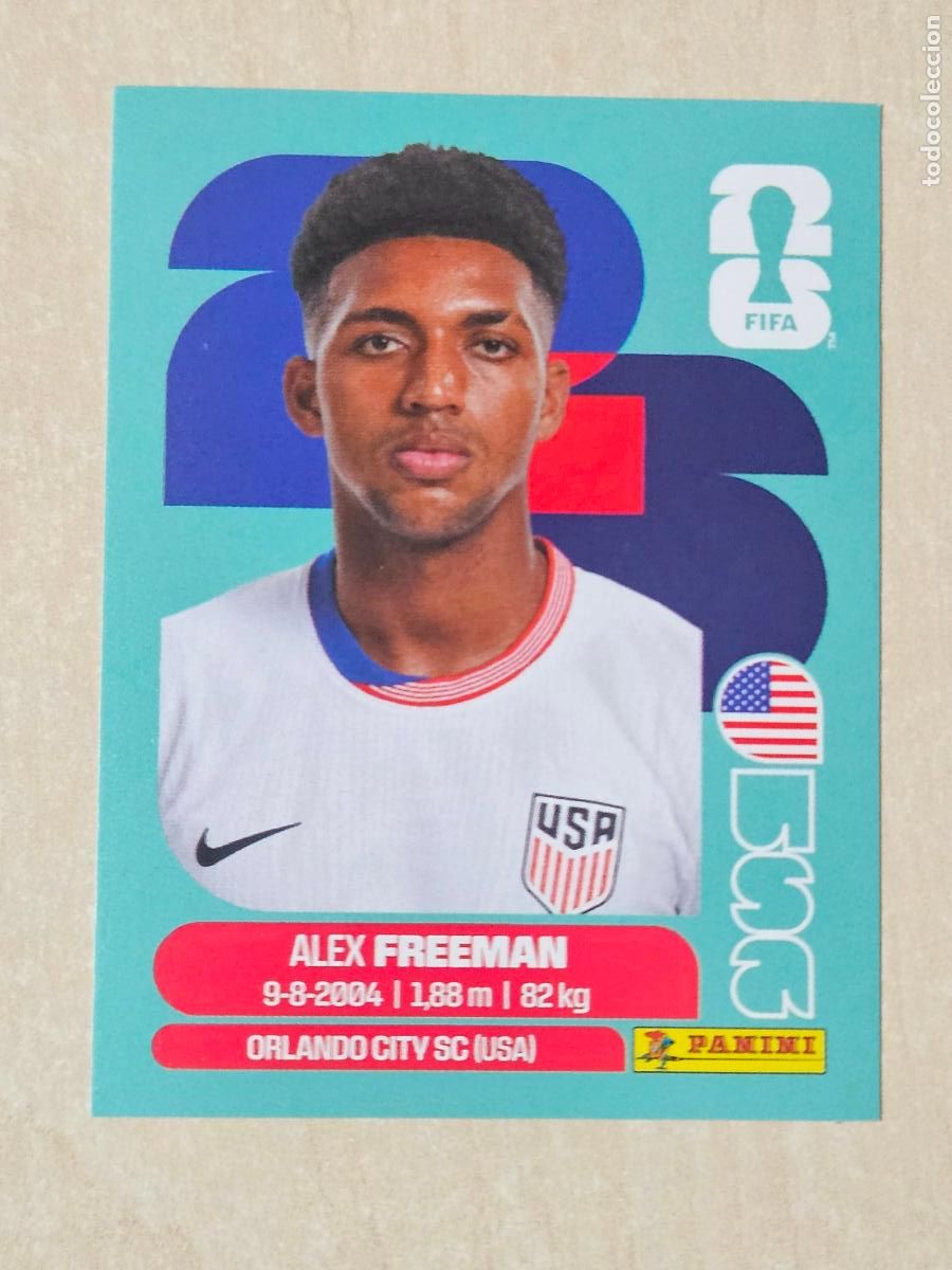 Football Stickers: CROMO USA6 USA 6 ALEX FREEMAN EEUU - MUNDIAL FIFA WORLD CUP 2026 STICKER PANINI SIN PEGAR