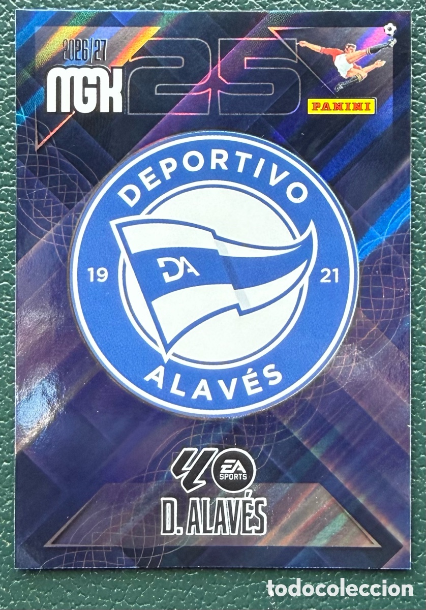Football Stickers: 19 ESCUDO DEPORTIVO ALAVES FICHAS ALBUM MEGACRACKS 2026 2027 MGK 26 27