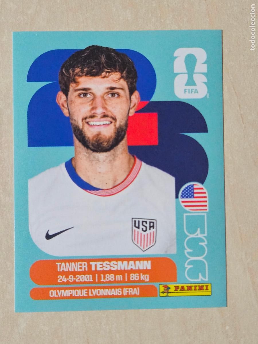 Football Stickers: CROMO USA9 USA 9 TANNER TESSMANN EEUU - MUNDIAL FIFA WORLD CUP 2026 STICKER PANINI SIN PEGAR