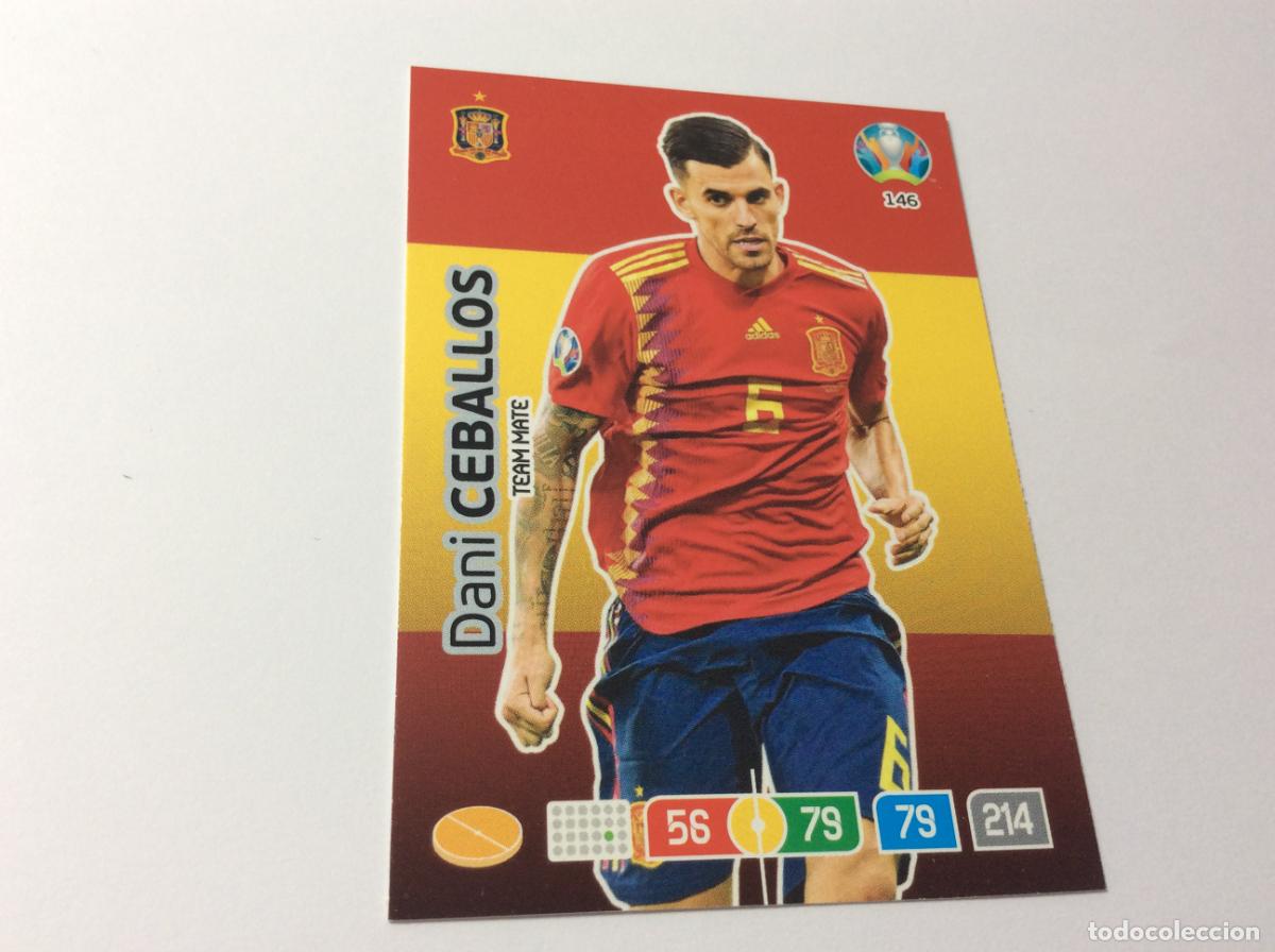 Football Stickers: 146 Dani Ceballos Espa&ntilde;a UEFA Euro 2020 Preview Adrenalyn XL Panini