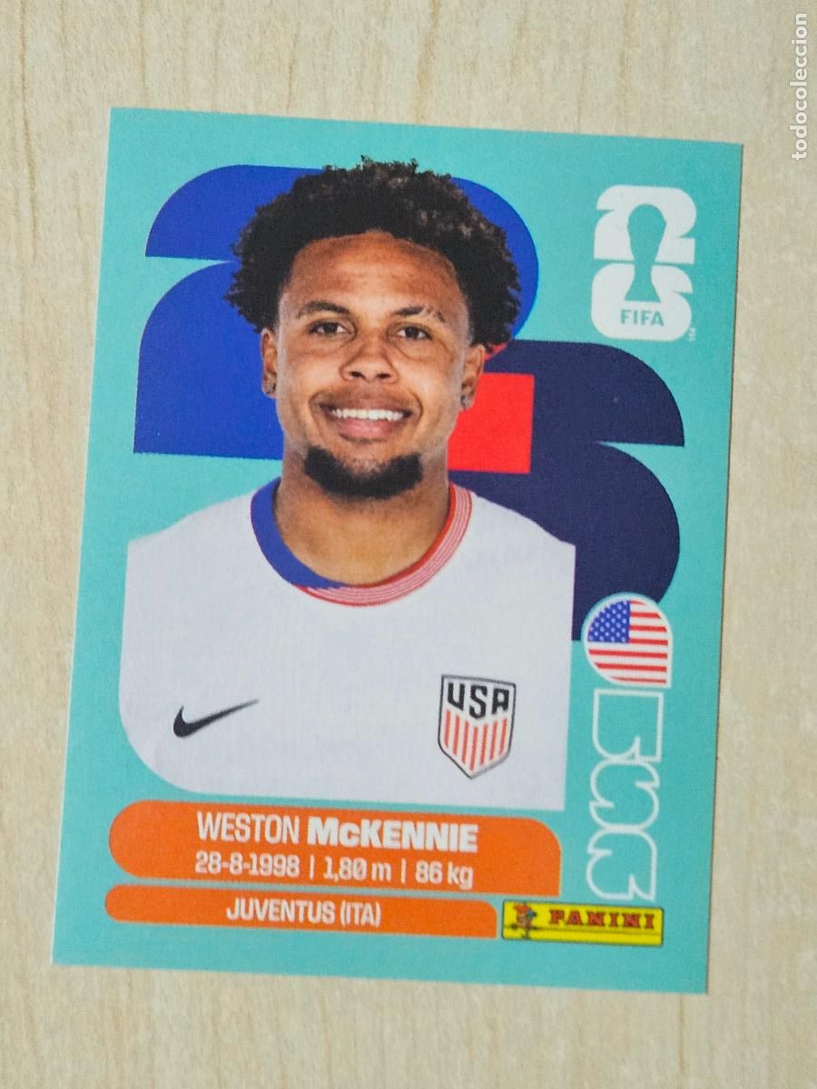 Football Stickers: CROMO USA10 USA 10 WESTON MCKENNIE EEUU - MUNDIAL FIFA WORLD CUP 2026 STICKER PANINI SIN PEGAR