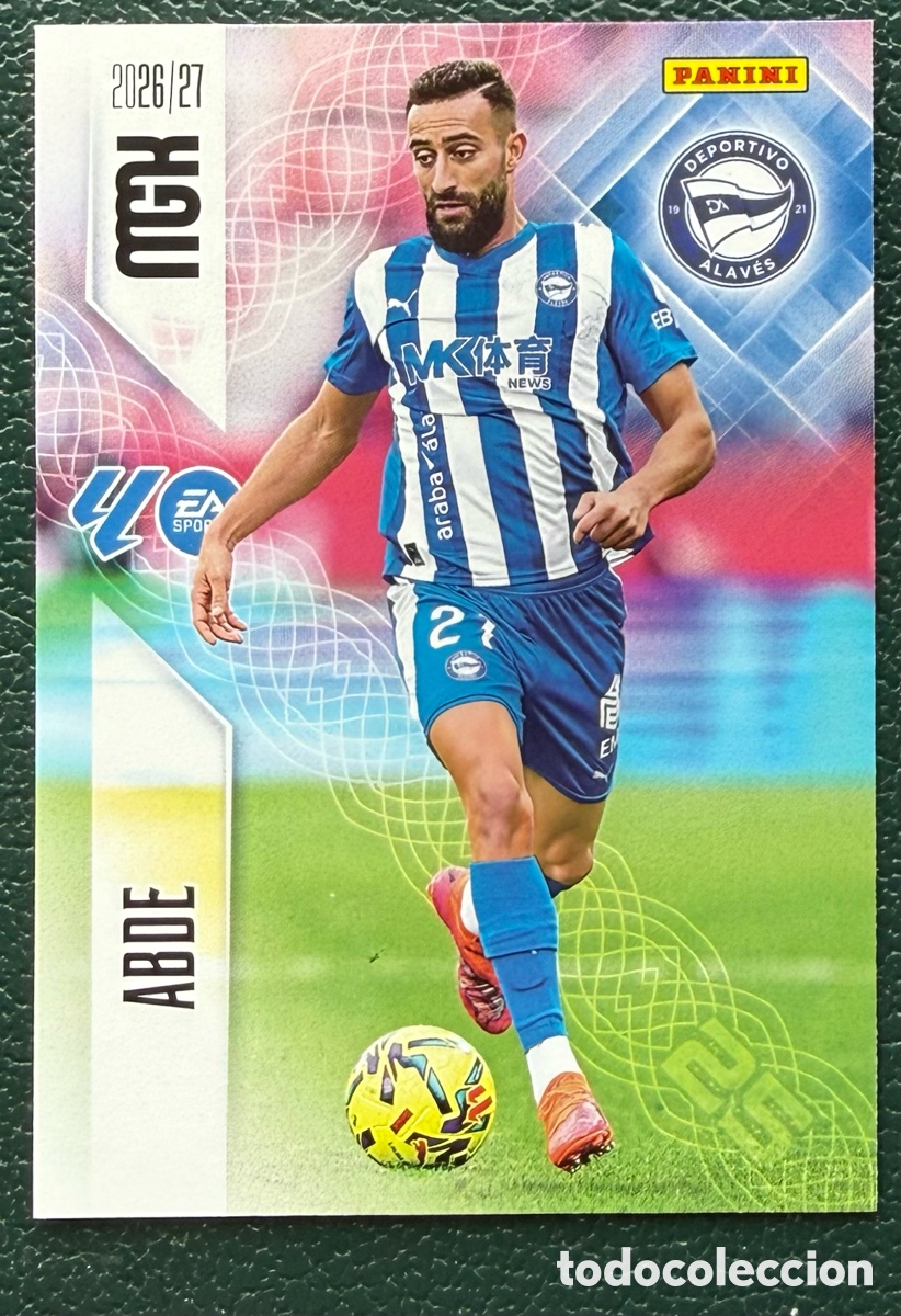 Football Stickers: 34 ABDE DEPORTIVO ALAVES FICHAS ALBUM MEGACRACKS 2026 2027 MGK 26 27
