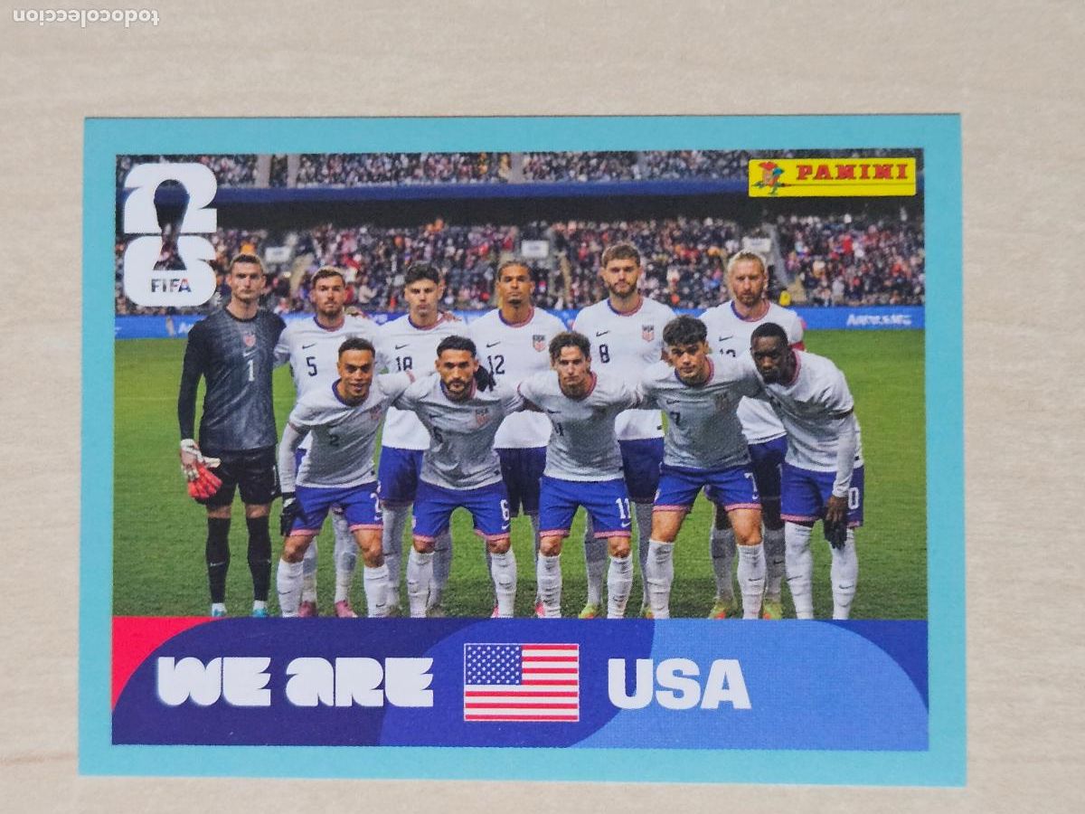 Football Stickers: CROMO USA13 USA 13 ALINEACION EEUU - MUNDIAL FIFA WORLD CUP 2026 STICKER PANINI SIN PEGAR