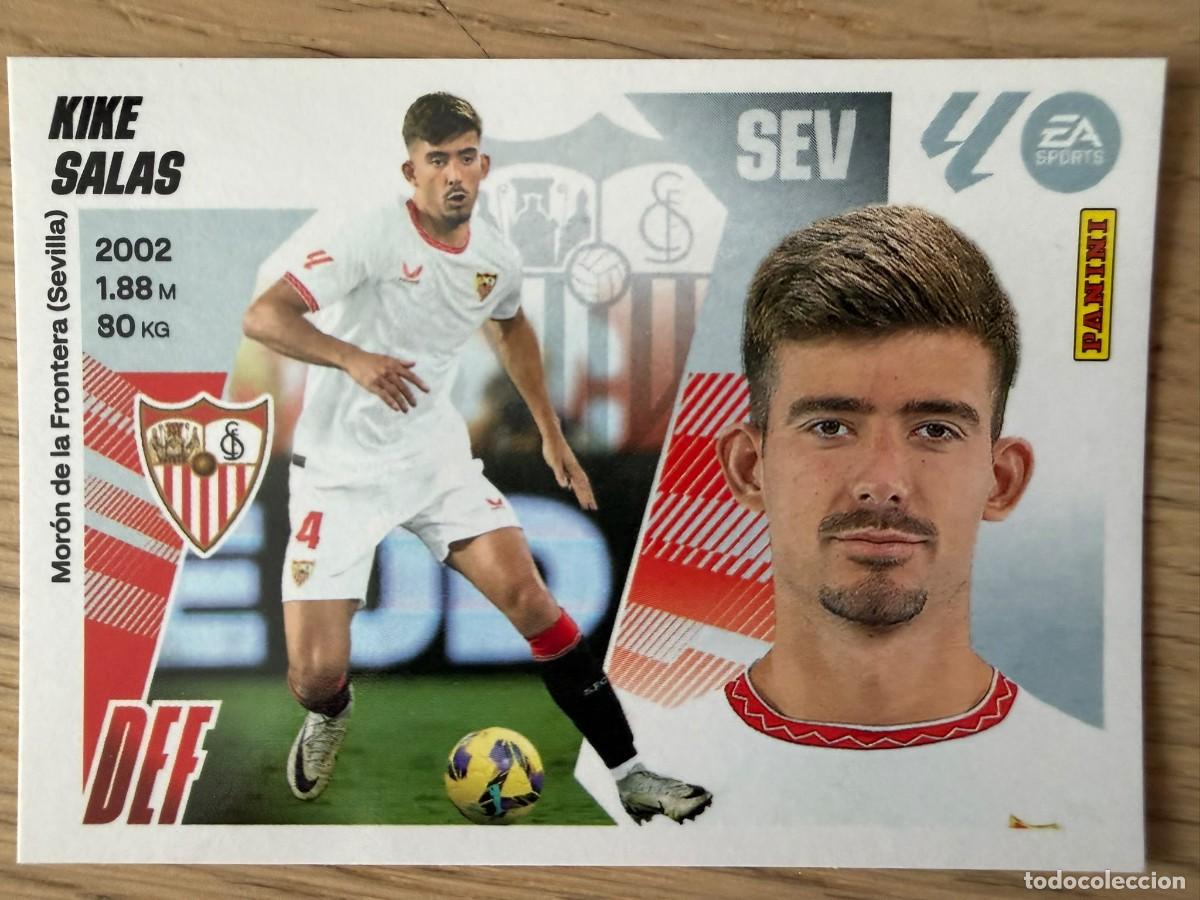 Figurine di Calcio: 7A 7 A KIKE SALAS SEVILLA 25 26 2025 2026 LIGA EA SPORTS COLECCIONES ESTE SIN PEGAR STICKER