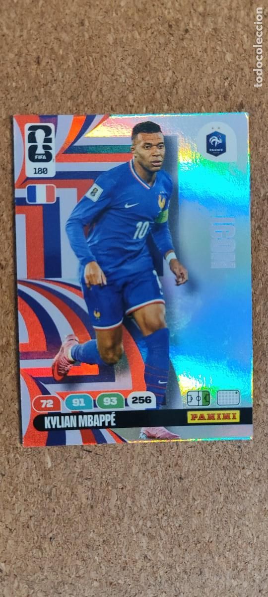 Cromos de f&uacute;tbol: ADRENALYN XL FIFA WORLD CUP 2026 CARD ICON MBAPPE FRANCIA # 180 PANINI
