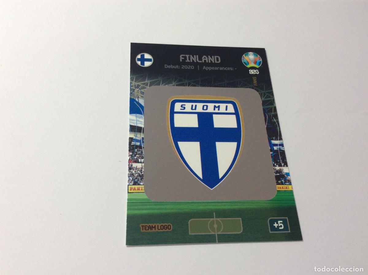 Cromos de f&uacute;tbol: 154 Escudo Finlandia UEFA Euro 2020 Preview Adrenalyn XL Panini