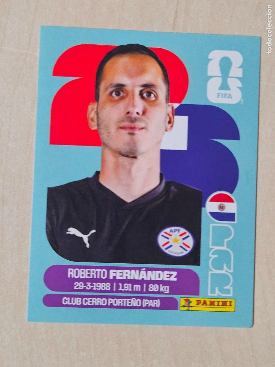 Cromos de f&uacute;tbol: CROMO PAR2 PAR 2 ROBERTO FERNANDEZ PARAGUAY - MUNDIAL FIFA WORLD CUP 2026 STICKER PANINI SIN PEGAR
