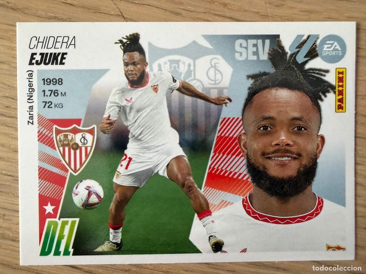 Cromos de f&uacute;tbol: 17 EJUKE SEVILLA 25 26 2025 2026 LIGA EA SPORTS COLECCIONES ESTE SIN PEGAR STICKER