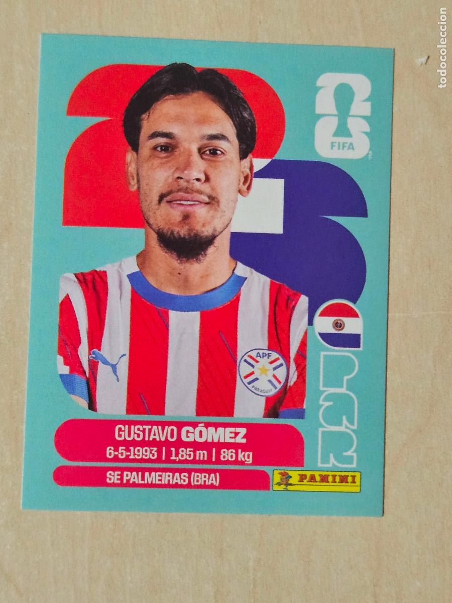 Cromos de f&uacute;tbol: CROMO PAR4 PAR4 GUSTAVO GOMEZ PARAGUAY - MUNDIAL FIFA WORLD CUP 2026 STICKER PANINI SIN PEGAR