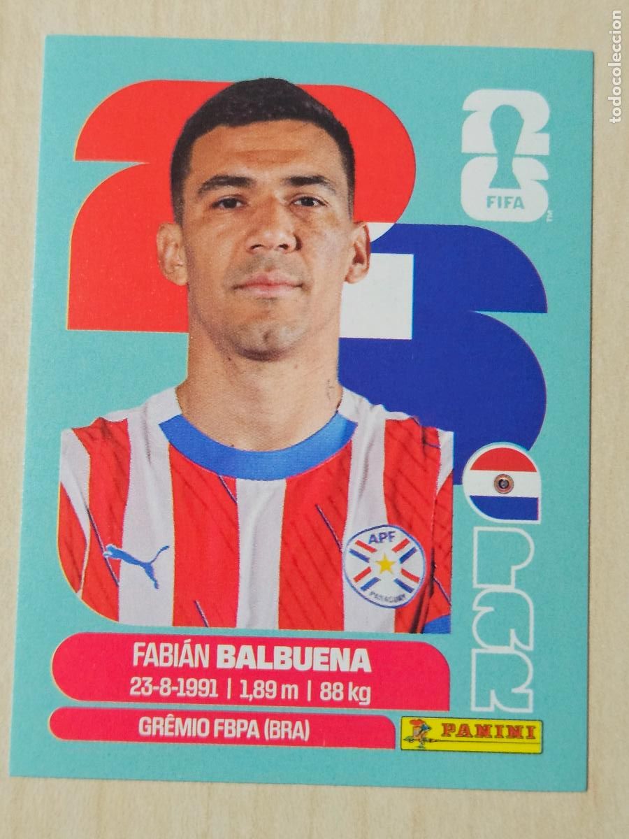 Cromos de f&uacute;tbol: CROMO PAR5 PAR 5 FABIAN BALBUENA PARAGUAY - MUNDIAL FIFA WORLD CUP 2026 STICKER PANINI SIN PEGAR