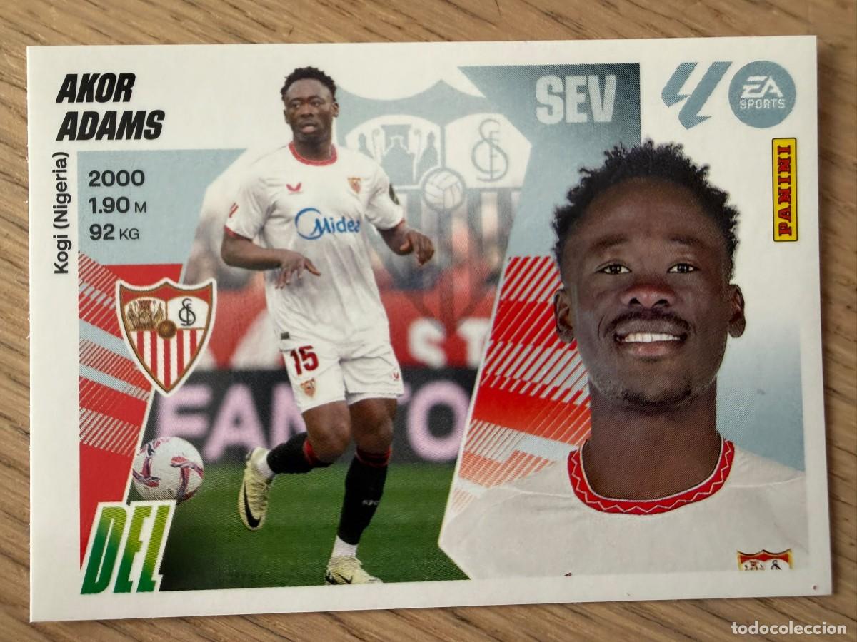 Cromos de f&uacute;tbol: 20A 20 A AKOR ADAMS SEVILLA 25 26 2025 2026 LIGA EA SPORTS COLECCIONES ESTE SIN PEGAR STICKER