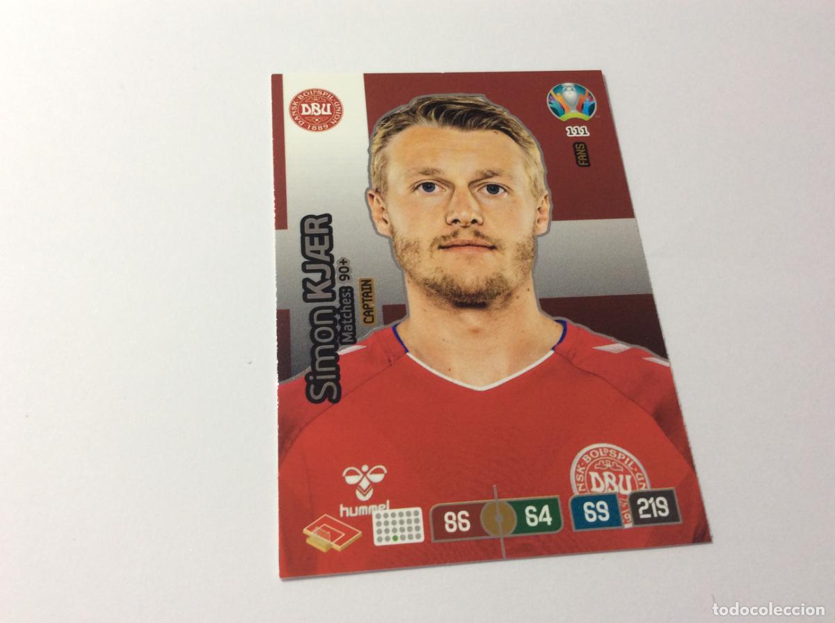 Cromos de f&uacute;tbol: 111 Simon Kjaer Dinamarca Capitan UEFA Euro 2020 Preview Adrenalyn XL Panini