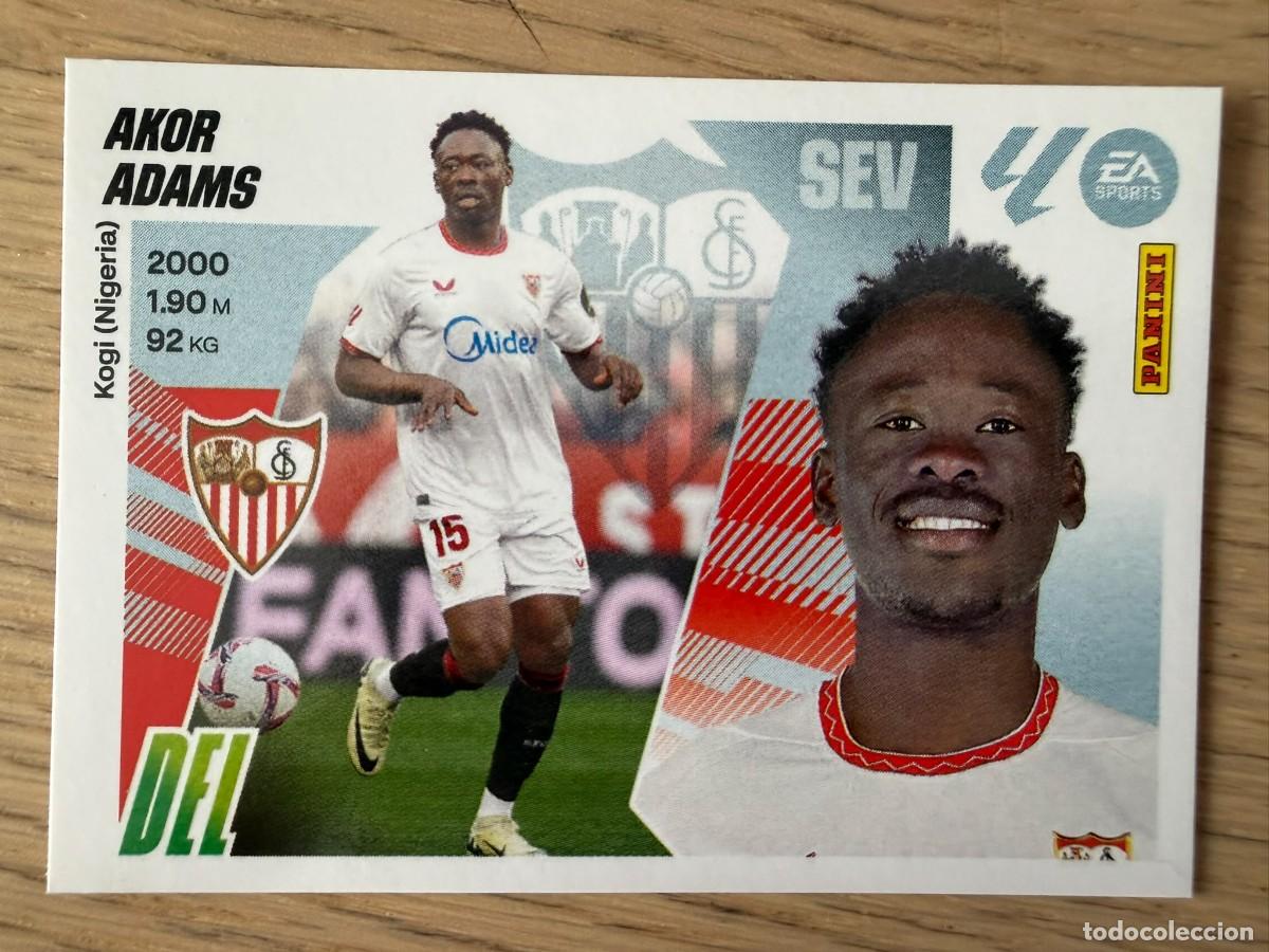 Cromos de f&uacute;tbol: 20A 20 A AKOR ADAMS SEVILLA 25 26 2025 2026 LIGA EA SPORTS COLECCIONES ESTE SIN PEGAR STICKER