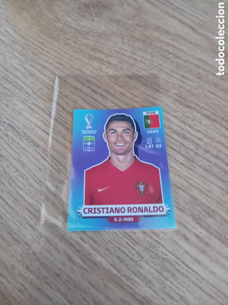 Cromos de f&uacute;tbol: Cristiano Ronaldo Por 18 Portugal Mundial World Cup Qatar 22 2022 Panini Nuevo