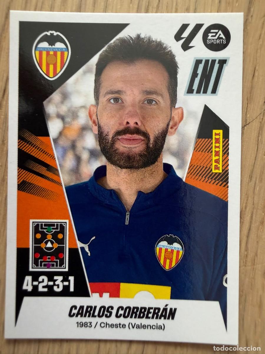 Cromos de f&uacute;tbol: 2 CORBERAN ENTRENADOR VALENCIA 25 26 2025 2026 LIGA EA SPORTS COLECCIONES ESTE SIN PEGAR STICKER