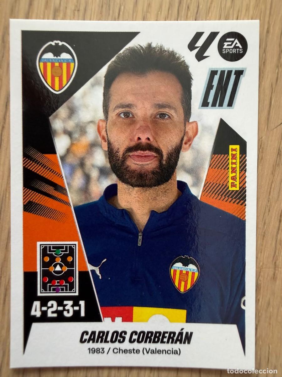 Cromos de f&uacute;tbol: 2 CORBERAN ENTRENADOR VALENCIA 25 26 2025 2026 LIGA EA SPORTS COLECCIONES ESTE SIN PEGAR STICKER