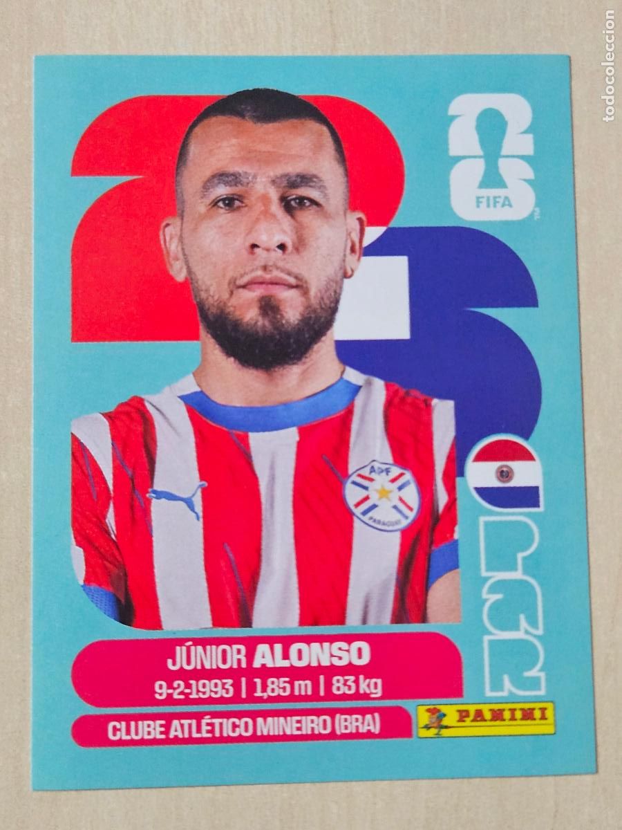 Cromos de f&uacute;tbol: CROMO PAR8 PAR 8 JUNIOR ALONSO PARAGUAY - MUNDIAL FIFA WORLD CUP 2026 STICKER PANINI SIN PEGAR