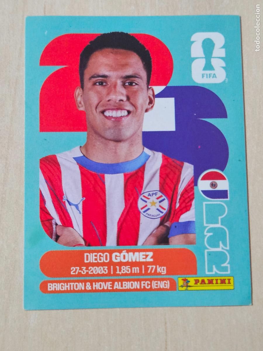 Cromos de f&uacute;tbol: CROMO PAR10 PAR 10 DIEGO GOMEZ PARAGUAY - MUNDIAL FIFA WORLD CUP 2026 STICKER PANINI SIN PEGAR