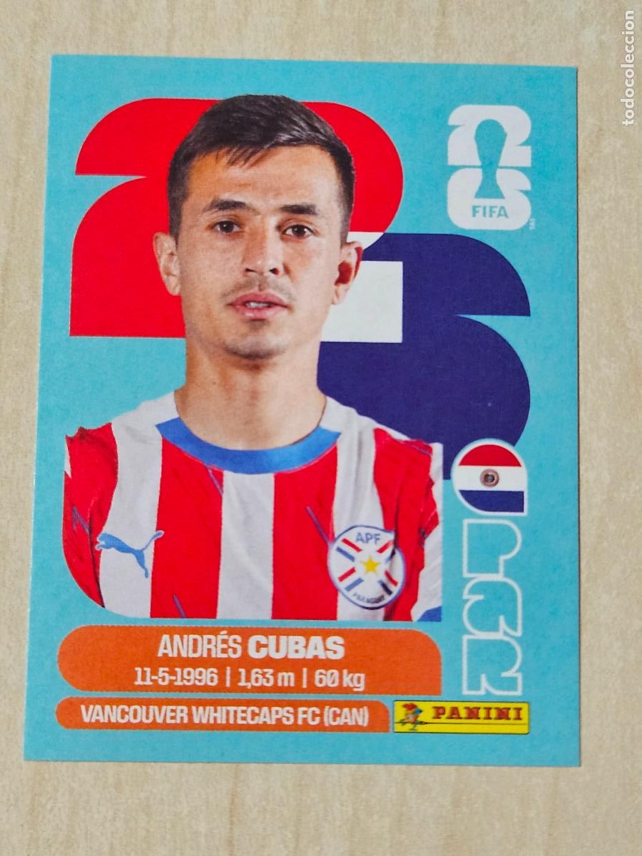 Cromos de f&uacute;tbol: CROMO PAR12 PAR 12 ANDRES CUBAS PARAGUAY - MUNDIAL FIFA WORLD CUP 2026 STICKER PANINI SIN PEGAR