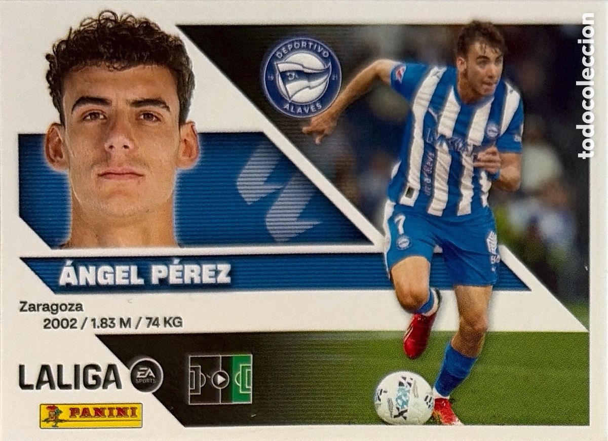 Cromos de f&uacute;tbol: 17.- &Aacute;ngel P&eacute;rez (ALAVES) - COLECCIONES ESTE 2026/27 (PANINI)