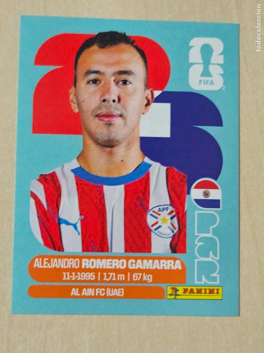 Cromos de f&uacute;tbol: CROMO PAR16 PAR 16 ROMERO GAMARRA PARAGUAY - MUNDIAL FIFA WORLD CUP 2026 STICKER PANINI SIN PEGAR