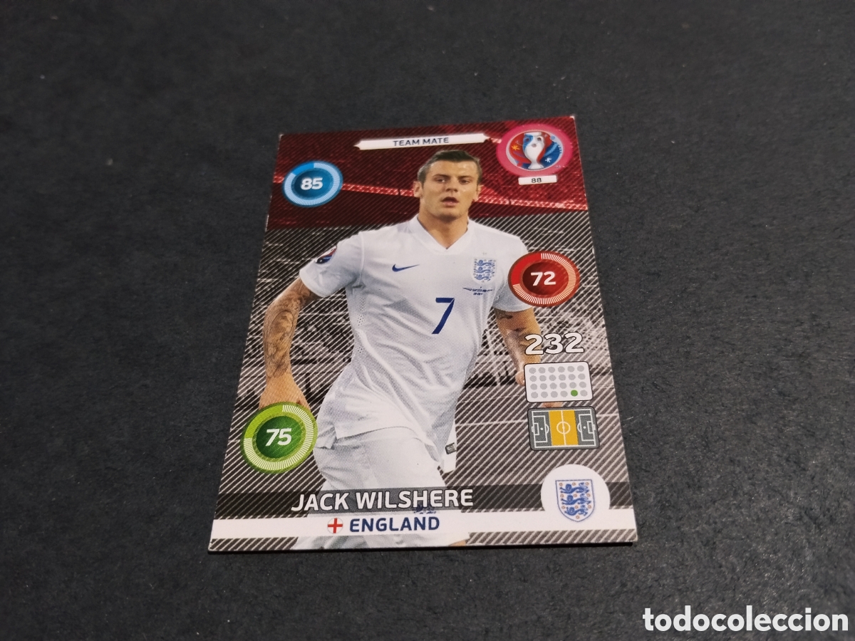 Cromos de f&uacute;tbol: Cromo futbol Jack Wilshere, Inglaterra