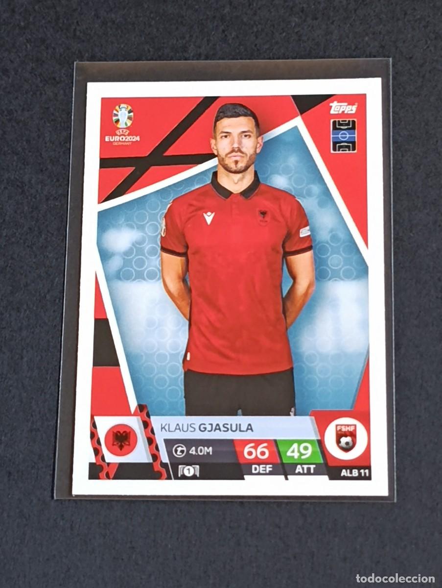 Cromos de f&uacute;tbol: GJASULA #ALB 11 ALBANIA - TOPPS EUROCOPA 2024 MATCH ATTAX - UEFA EURO GERMANY 24 ALB11