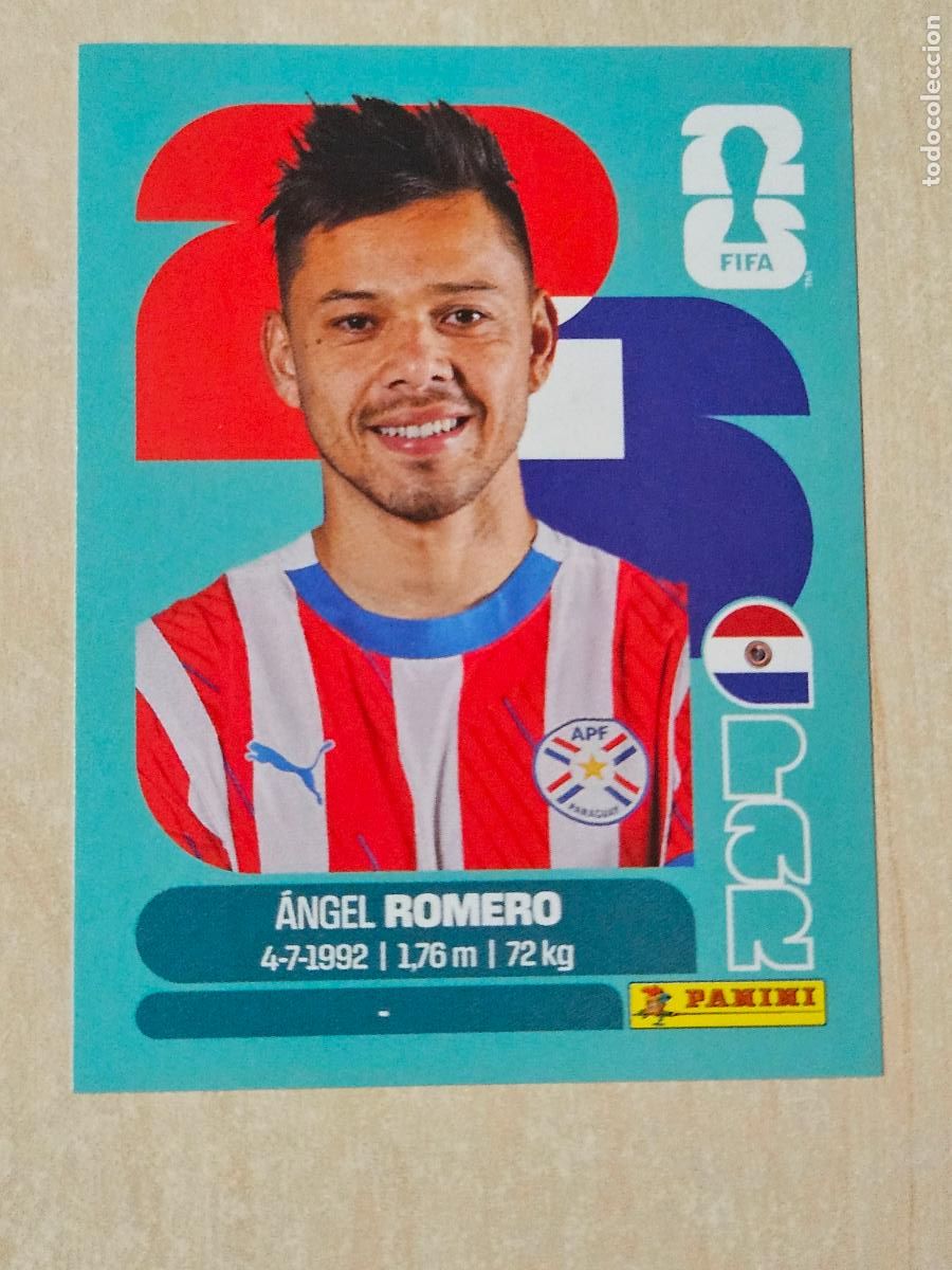 Cromos de f&uacute;tbol: CROMO PAR19 PAR 19 ANGEL ROMERO PARAGUAY - MUNDIAL FIFA WORLD CUP 2026 STICKER PANINI SIN PEGAR