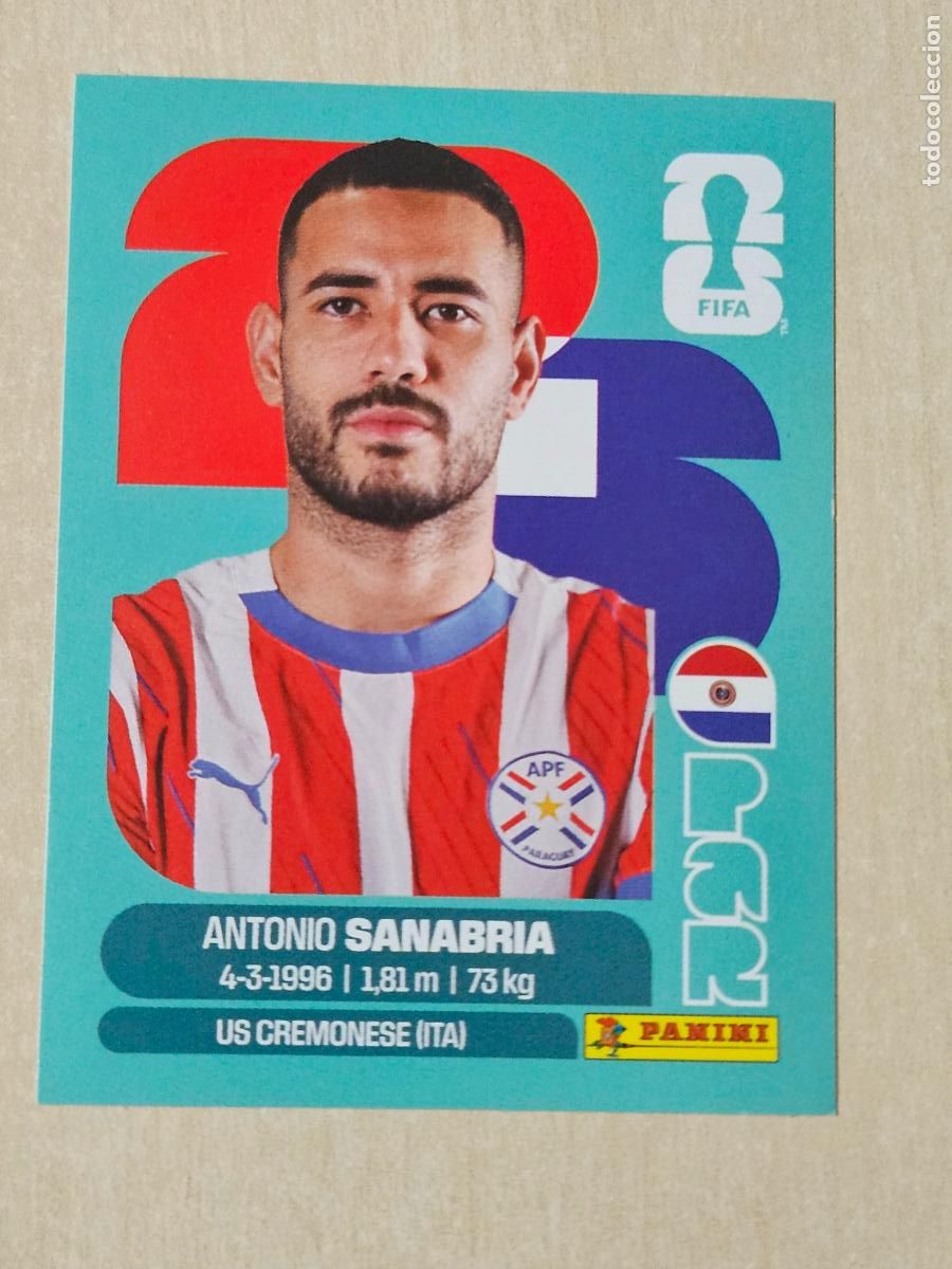 Cromos de f&uacute;tbol: CROMO PAR20 PAR 20 ANTONIO SANABRIA PARAGUAY - MUNDIAL FIFA WORLD CUP 2026 STICKER PANINI SIN PEGAR