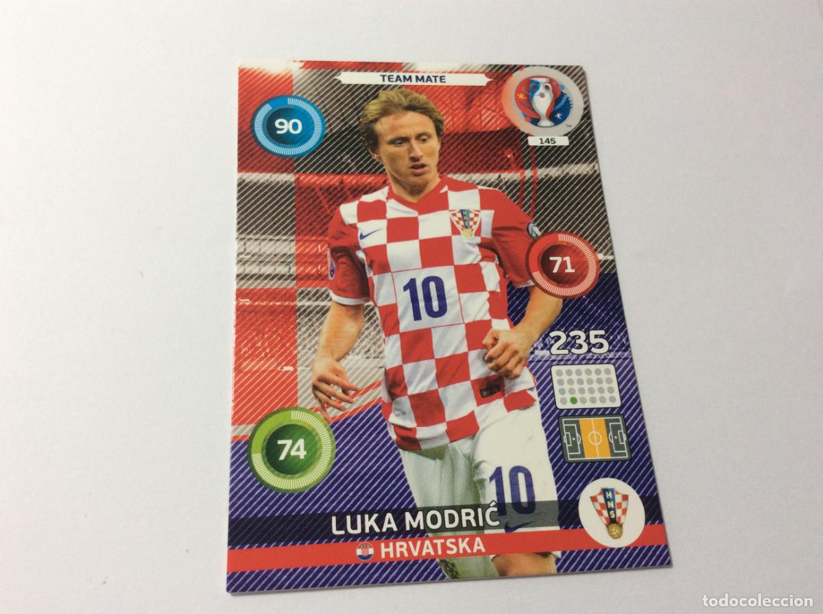 Cromos de f&uacute;tbol: 145 Luka Modrić Croacia UEFA Euro France 2016 Adrenalyn XL Panini