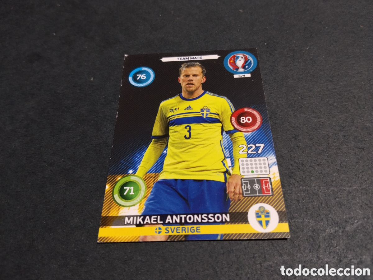 Cromos de f&uacute;tbol: Cromo futbol Mikael Antonsson, Suecia