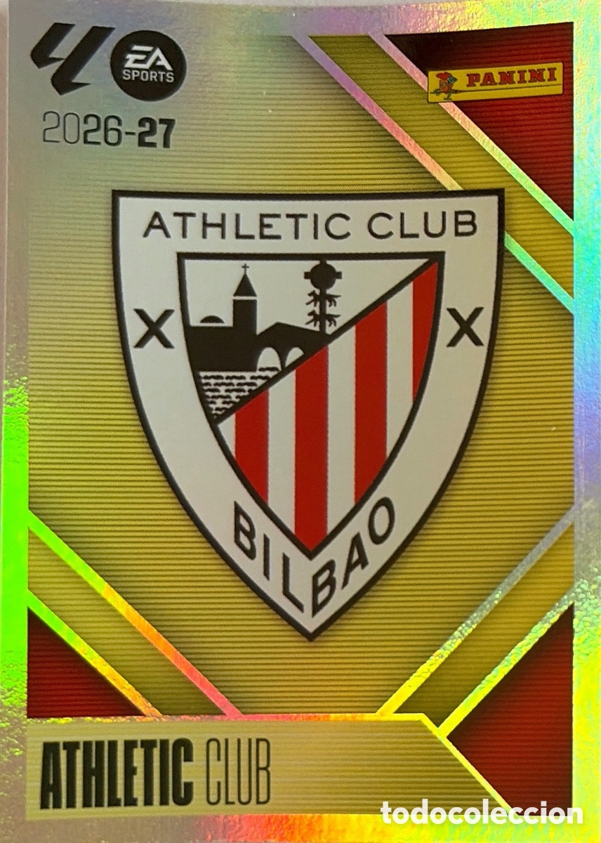 Cromos de f&uacute;tbol: 1.- Escudo (ATHL. BILBAO) - COLECCIONES ESTE 2026/27 (PANINI)