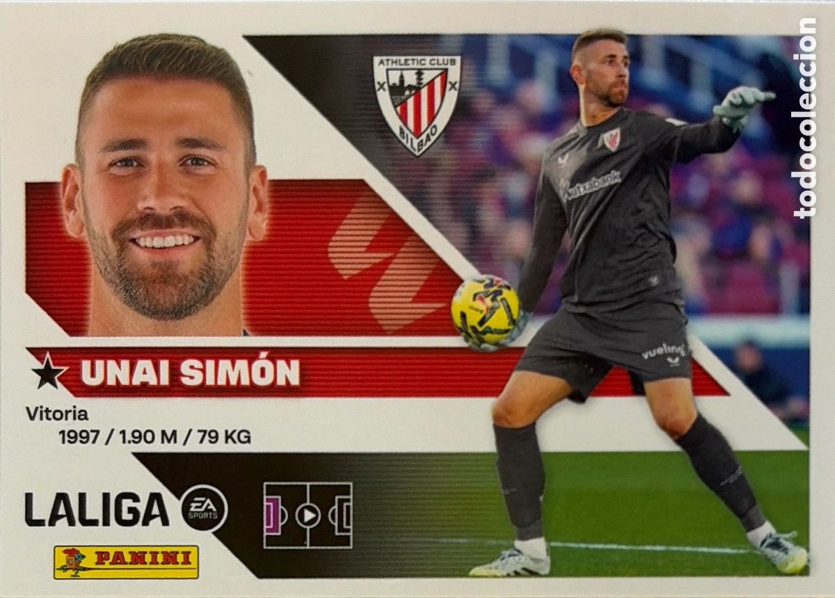 Cromos de f&uacute;tbol: 3.- Unai Sim&oacute;n (ATHL. BILBAO) - COLECCIONES ESTE 2026/27 (PANINI)