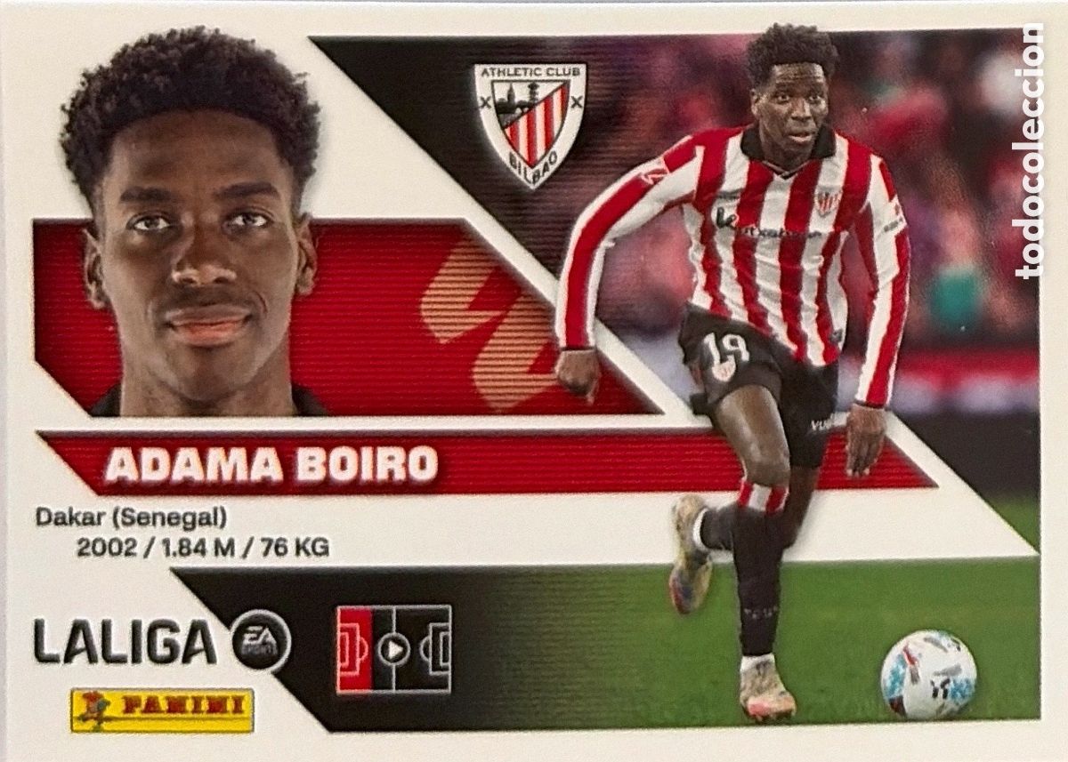 Cromos de f&uacute;tbol: 9B.- Adama Boiro (ATHL. BILBAO) - COLECCIONES ESTE 2026/27 (PANINI)