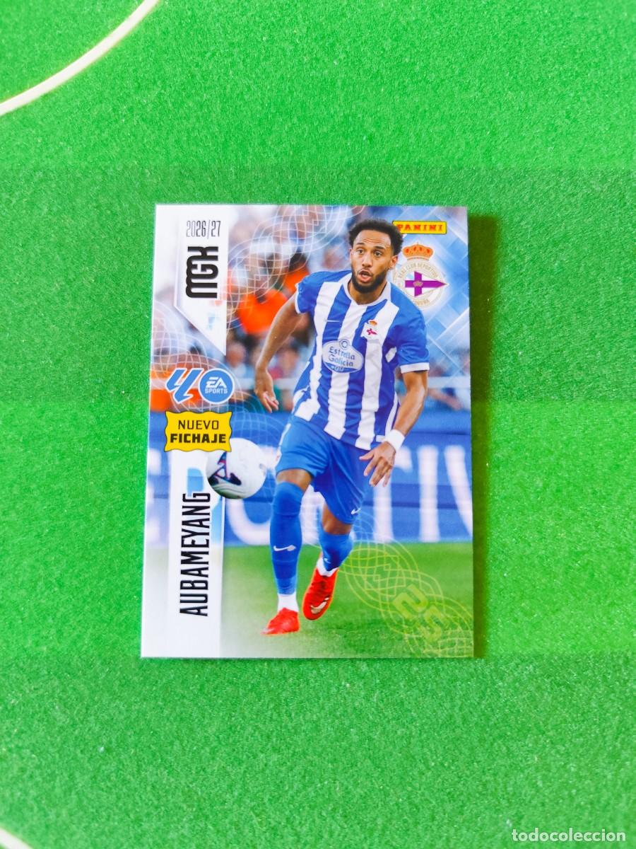 Cromos de f&uacute;tbol: 485 Aubameyang Nuevo fichaje Megacracks 2026/27 MGK 26/27