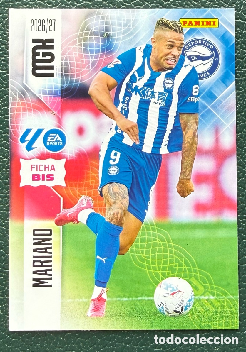 Football Stickers: 34 BIS MARIANO DEPORTIVO ALAVES FICHAS ALBUM MEGACRACKS 2026 2027 MGK 26 27