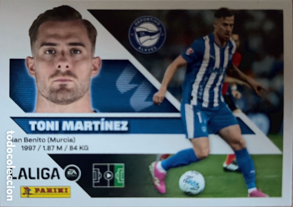 Cromos de f&uacute;tbol: 19.- Toni Mart&iacute;nez (ALAVES)- COLECCIONES ESTE 2026/27 (PANINI)