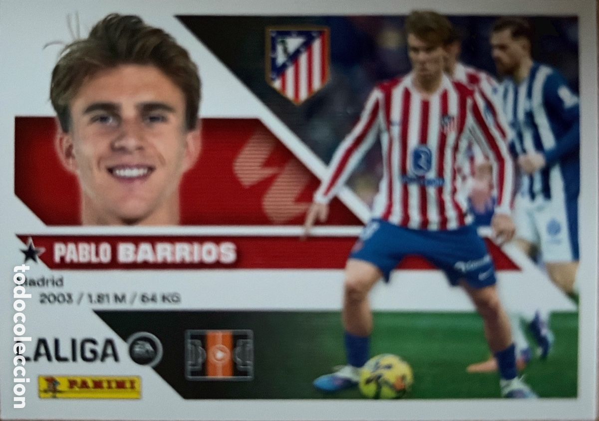 Fu&szlig;ball-Sticker: 12.- Barrios (ATL. MADRID) - COLECCIONES ESTE 2026/27 (PANINI)