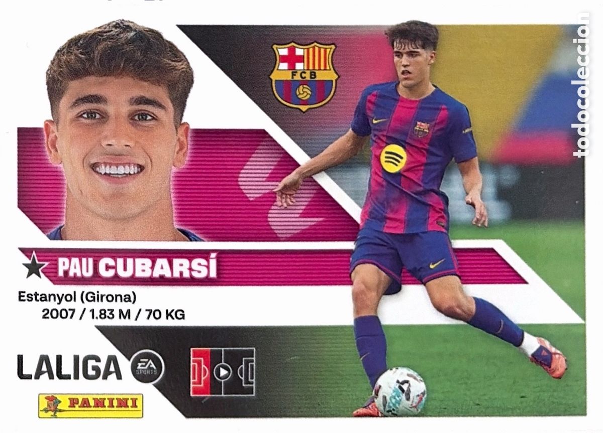 Cromos de f&uacute;tbol: 7.- Cubars&iacute; (BARCELONA) - COLECCIONES ESTE 2026/27 (PANINI)