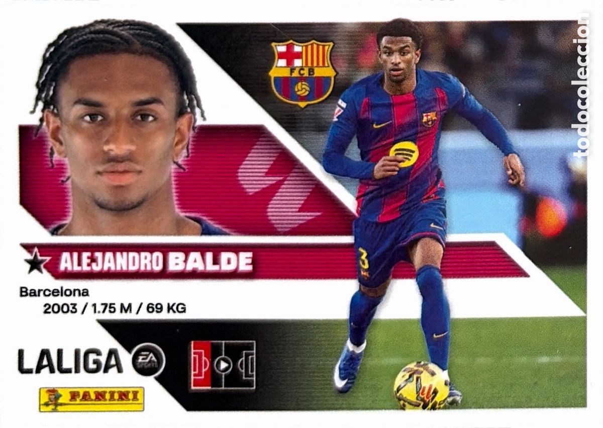 Cromos de f&uacute;tbol: 10.- Balde (BARCELONA) - COLECCIONES ESTE 2026/27 (PANINI)